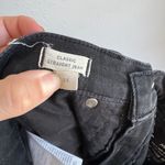 Madewell  Black Denim High Rise Classic Straight Leg Jeans Women 26 Casual Grunge Photo 5