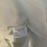 Vineyard Vines Womens Ruffled Top Size M Long Sleeve Ivory Shirt Flaws V-neck Photo 4