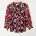 Anthropologie  Forever That Girl Paisley Buttondown Shirt Size Small Photo 2