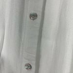 BEACH LUNCH LOUNGE BUTTON DOWN SHIRT SPLIT TAIL ROLL TAB‎ SLEEVE S WHITE PREOWN Photo 2