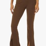 Crossover High Waisted Yoga Pants Brown Size M Photo 0