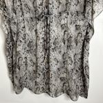 Coco Bianco Cream/Brown Snakeskin Print Waist Tied Caftan Cover Photo 4