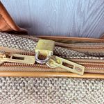 Vintage Hartman leather tweed damask travel rolling luggage suitcase garment bag Gray Photo 3