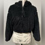 BDG  teddy cropped hoodie black size small. Wore 2 times but too small.Still good Photo 0