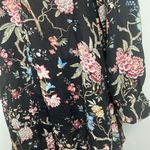 H&M GP & J Barker x  sheer button down floral bird print dress 12 Photo 3