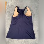 Athleta Women's Deep Blue Racerback Tank Top with built in bra Photo 6