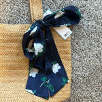 Draper James •• Stylish Straw Tote W/Scarf NWT Photo 5