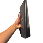 Vintage Towanny blue leather envelope purse chic glam neutral minimalist Photo 11