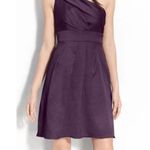 Jenny Yoo NWT  Hammered Satin One Shoulder Dress in Plum Photo 9