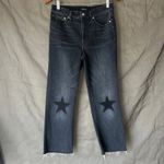 J.Crew Black Billie Demi Star Knee Boot Crop Jeans Size 27 Photo 5