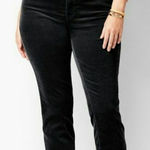 Talbots  EUC Women's Curvy Black Straight Leg Velvet Jeans Size 12P Photo 0