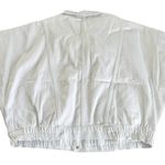 Habitual Oversize White Short Sleeve Crop Denim Jacket Size Medium NWT Photo 7
