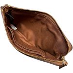 Coach  Stagecoach Brown Leather Wristlet w/ Interior Card Storage Photo 5