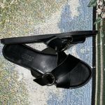 Don Uorri Size 40 Black Leather Sandals Photo 5