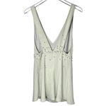 Wildfox NWT Coda Pearl Plunging V-Neck Mini Dress in Mint Green Photo 10