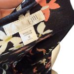 J. Jill Black Pink Ditsy Boho Earthy Whimsical Floral Stretch Maxi Dress Size M Photo 4