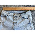 No Boundaries  Shorts Juniors Size 9  High Rise Light Wash Cut Off Denim Blue Photo 2