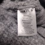 John + Jenn  Gray Cowl Turtleneck Sweater with Waffle Knit Photo 4