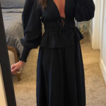 We Wore What  Elegant Black Women's midi Dress Photo 0