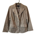 Alfani  Women's Genuine Leather Western Casual Fallcore Cream Jacket 1X Photo 0