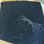 Vintage J.B.S LTD Velvet Maxi Skirt Women's Size 6 Elastic Waist Black Velour Photo 6