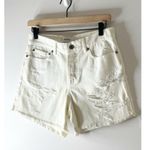 Pistola NWT  27 Devin Mom Cutoff Denim Shorts in White Lies Photo 1