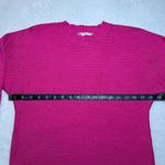Pink Rose  Ribbed Balloon Sleeve Pullover Ribbed Knit Sweater Size M Barbiecore Photo 8