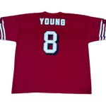 Vintage 90s San Francisco 49ers Logo 7 Steve Young #8 Red Jersey Size XXL Photo 0