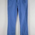 Tory Burch Straight Leg Ankle Jeans Blue Zip Up Logo Size 25 Photo 0