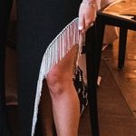 Windsor Black Anastasia Fringe sequin detail formal dress Photo 6