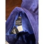 Vintage‎ Suede Leather High Waist Winslet Skirt Purple 9/10 Photo 4