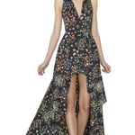 Alice + Olivia  Floral High-Low Prom Dress Photo 7