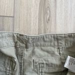 American Eagle American Eagle Womens Light Olive Green Button Fly Distressed Shorts Size 12 Photo 3