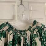 Andrew Marc Marc NY  Green/Cream Off Shoulder Top Photo 2