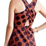 Maeve Anthro Rokin Polka Dot Orange Blue Dress 0 Photo 1