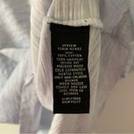 Sanctuary 100% Cotton Asymmetrical Cold Shoulter Tee T-Shirt V-Neck Light Blue Photo 6