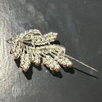 Vintage Coro Signed 2.5” Gold Tone White Faux Pearl Brooch/Pin Photo 3