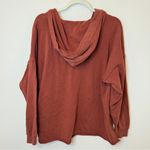 Aerie  Sunday Soft Lace Up Hoodie Size XS Burnt Orange Oversized Photo 4