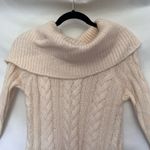 Knox Rose  Cable Knit Cowl Neck Cottagecore Womens Sweater Sz S Lace Boho Cozy Photo 1