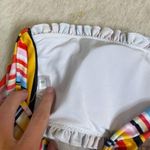 SheIn  rainbow striped smocked bikini top Photo 3