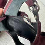Rag and Bone  Burgundy Made in Italy Suede Sandals in Size 8.5 Photo 5