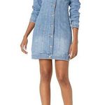 Guess Halcyon mini Jean denim dress NWT size small stretchy sexy rodeo western Photo 0