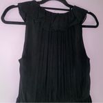 Suzi Chin Midi Dress Size 6 Black Silk Chiffon Babydoll Whimsigoth Fairy Photo 5