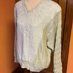 Vtg 80s earthy linen Ib Diffusion sweater Tan Size 2X Photo 10