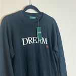 Ralph Lauren Lauren  Dream Cotton Blend Crewneck‎ Sweater Black Size Medium NWT Photo 3