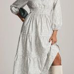 Anthropologie NWT x Loverly Grey The Somerset Long Sleeve Maxi Dress in Blue XL Photo 3
