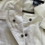 Marc Jacobs NWT Trench Jacket Cotton Lined Pockets Coat Size M White Photo 11