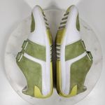 Lacoste Womens Vito Driving Shoe 9 Green White Leather Suede Hook & Loop Sneaker Photo 14