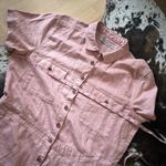 Outerknown  S.E.A. Suit Utility Jumpsuit In Pink Cotton Linen Blend  Size Large Photo 3