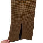 Current Air NWT  Women's Houndstooth Split Hem Trouser Pants Brown Black Sz Large Photo 7